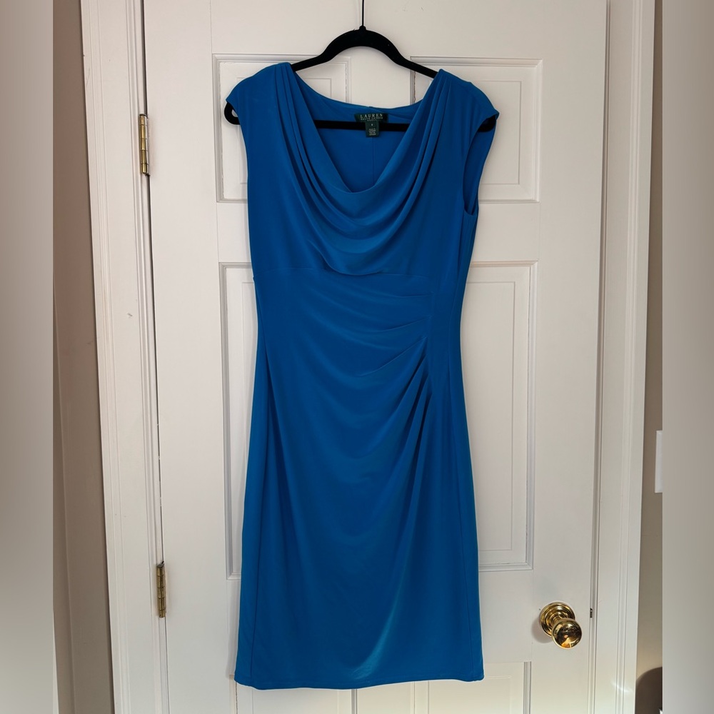 Ralph Lauren Vibrant Blue Midi Dress